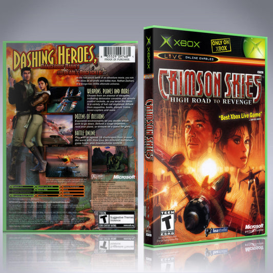 Xbox Case - NO GAME - Crimson Skies