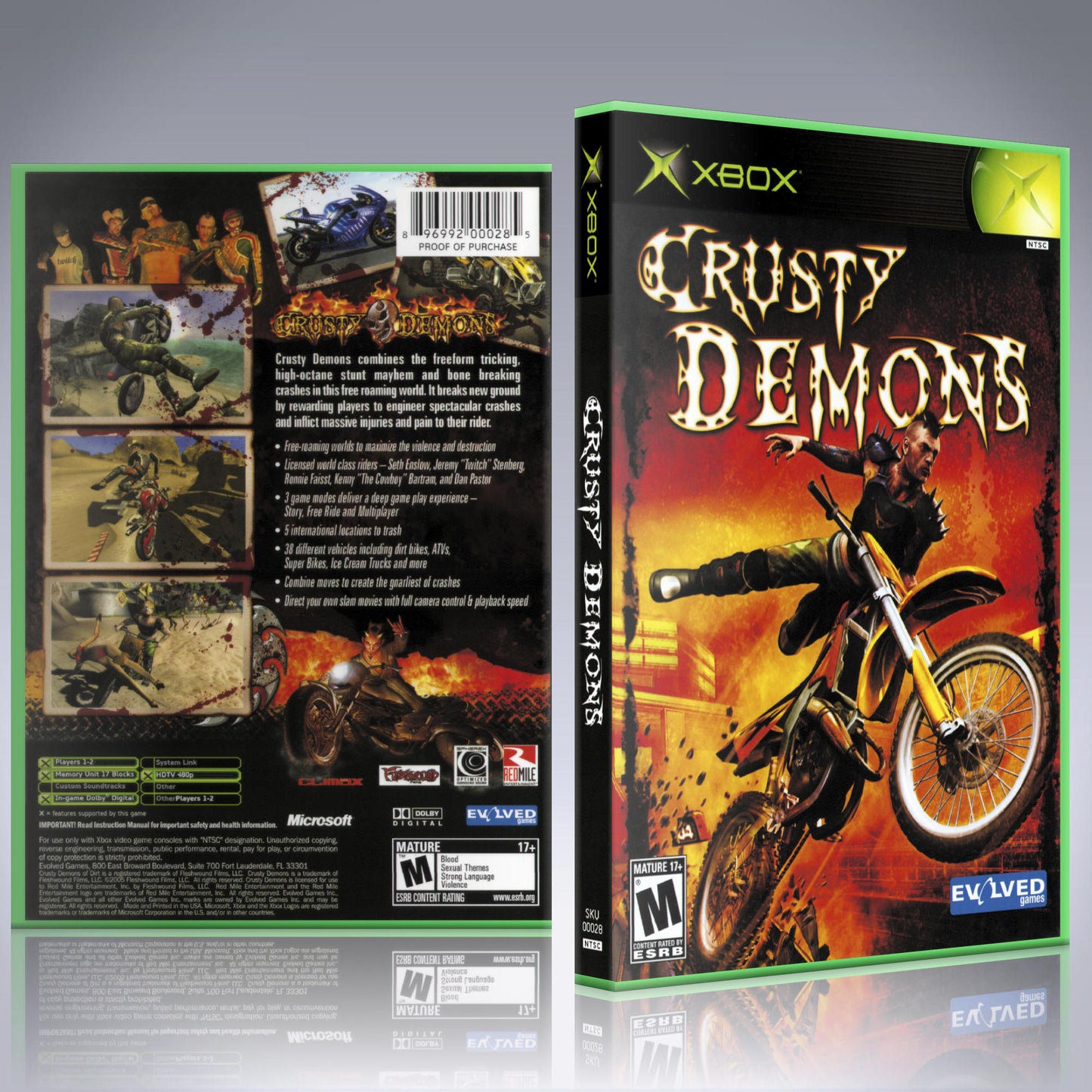 Xbox Case - NO GAME - Crusty Demons