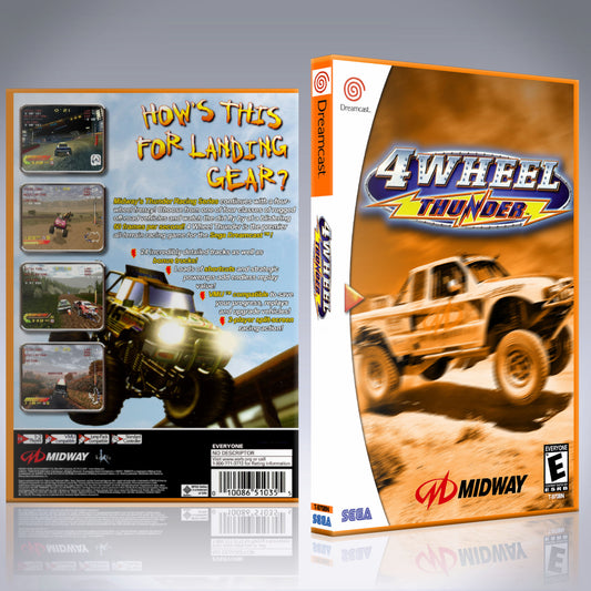 Dreamcast Custom Case - NO GAME - 4 Wheel Thunder