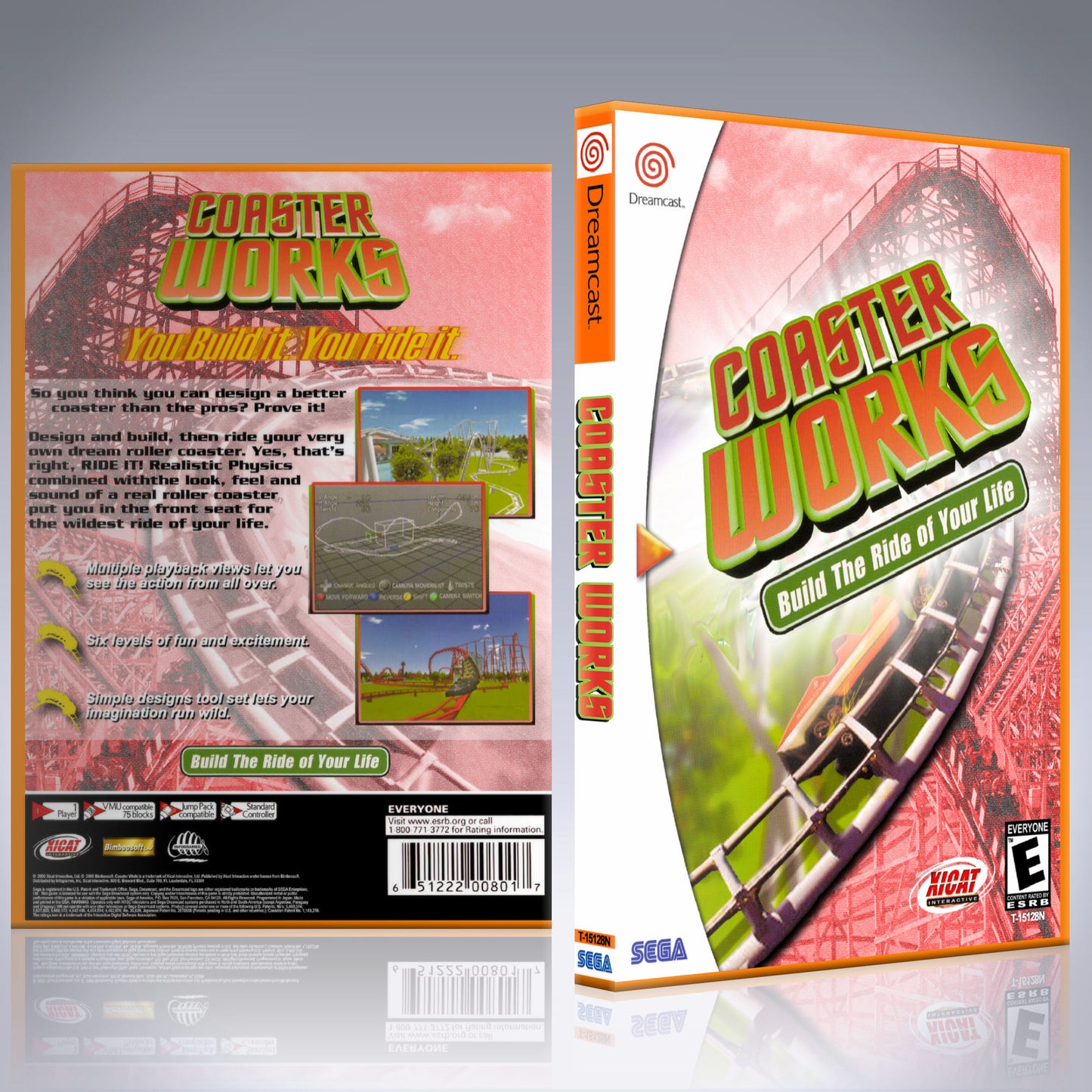 Dreamcast Custom Case - NO GAME - Coaster Works