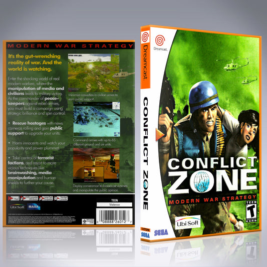 Dreamcast Custom Case - NO GAME - Conflict Zone