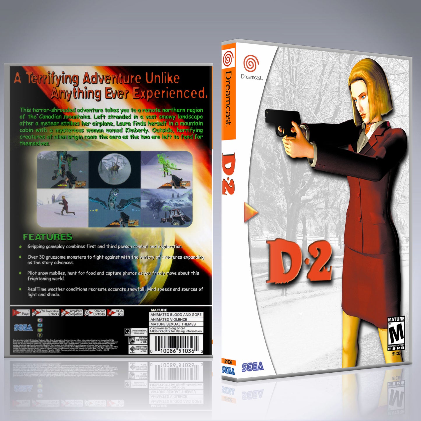 Dreamcast Custom Case - NO GAME - D2 [4 Disc]