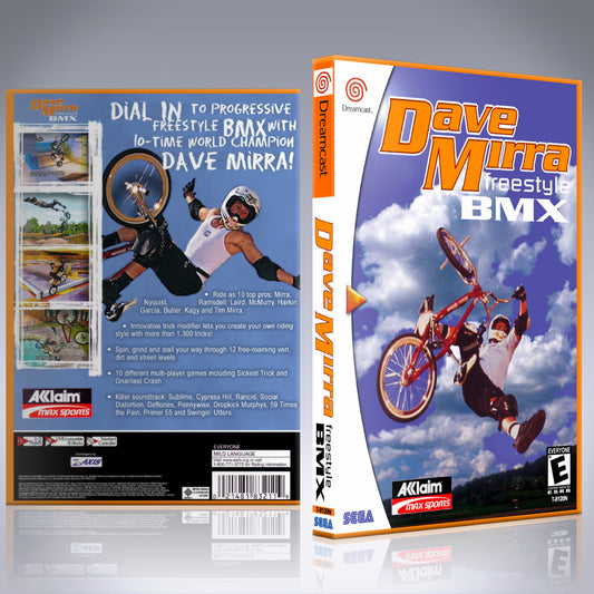 Dreamcast Custom Case - NO GAME - Dave Mirra Freestyle BMX
