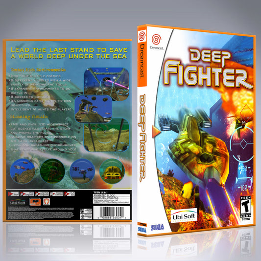 Dreamcast Custom Case - NO GAME - Deep Fighter