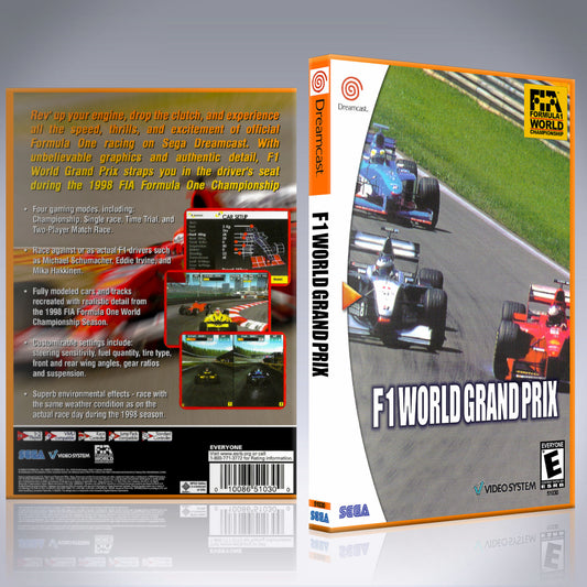 Dreamcast Custom Case - NO GAME - F1 World Grand Prix