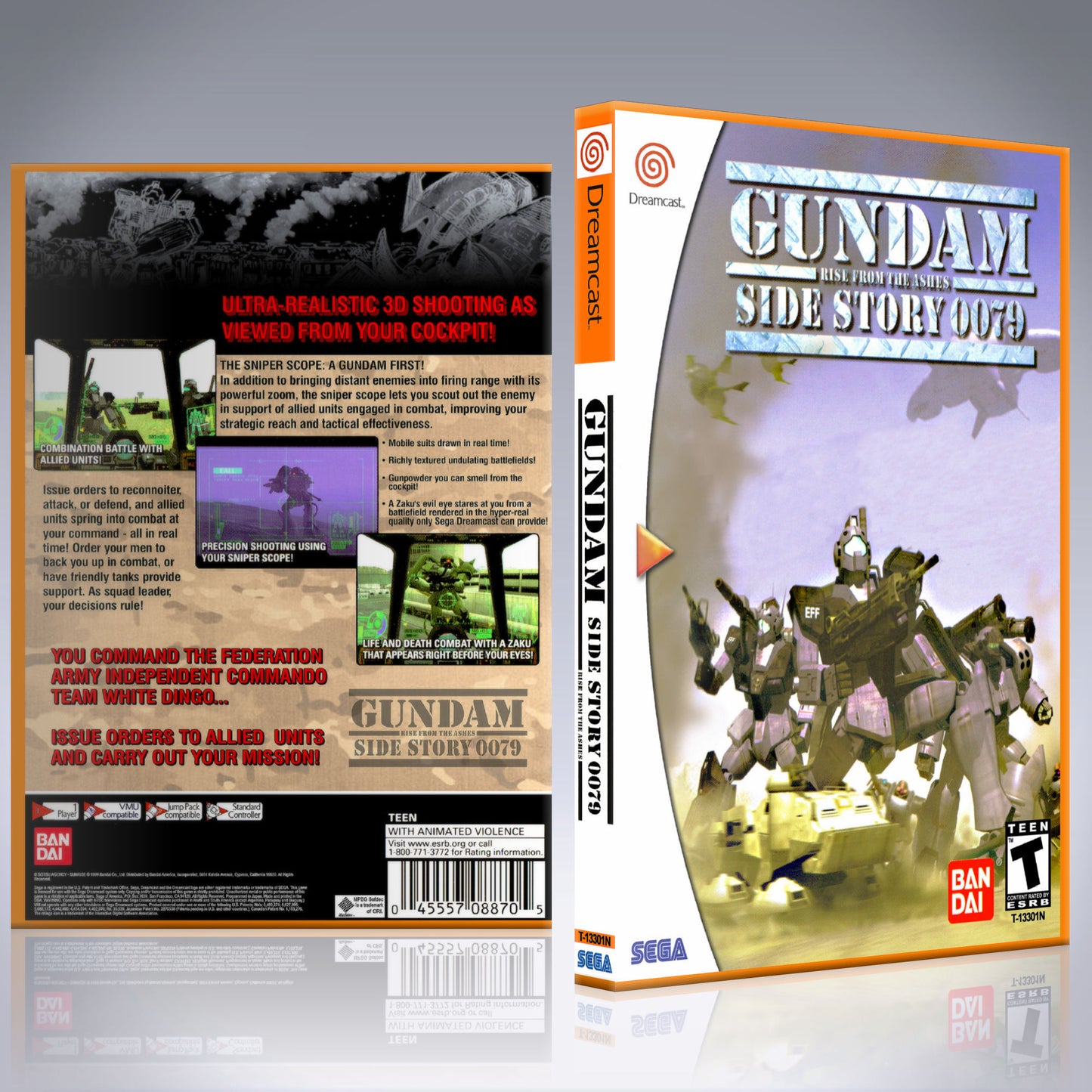 Dreamcast Custom Case - NO GAME - Gundam Side Story 0079