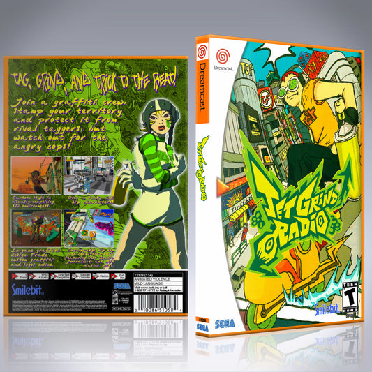 Dreamcast Custom Case - NO GAME - Jet Grind Radio