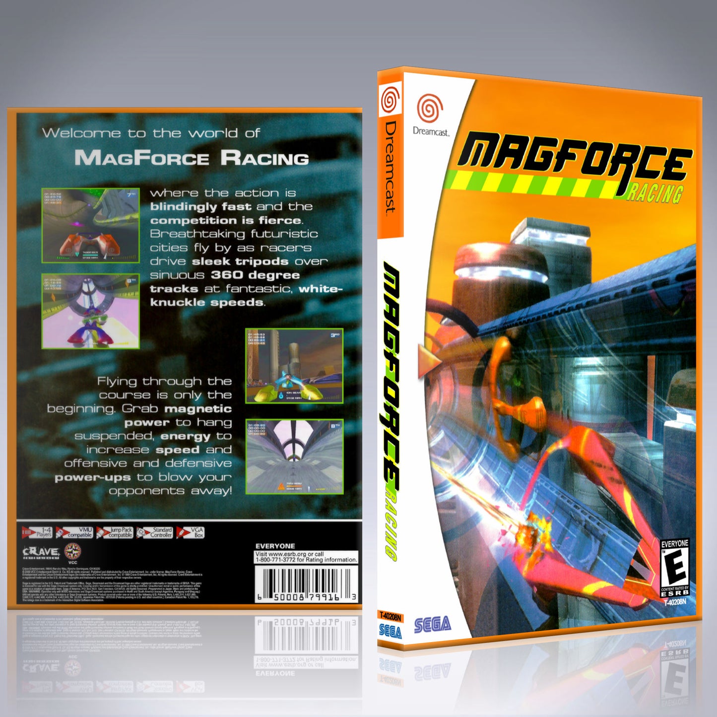 Dreamcast Custom Case - NO GAME - MagForce Racing