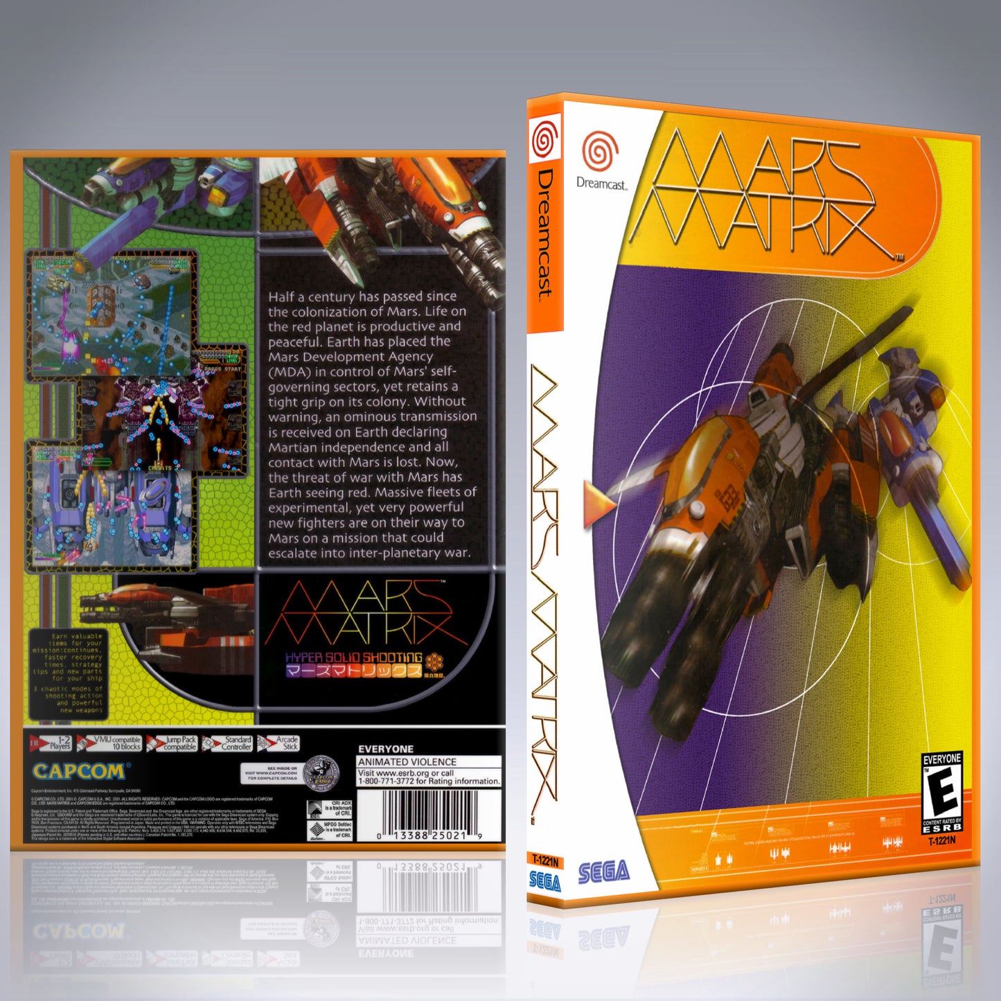 Dreamcast Custom Case - NO GAME - Mars Matrix