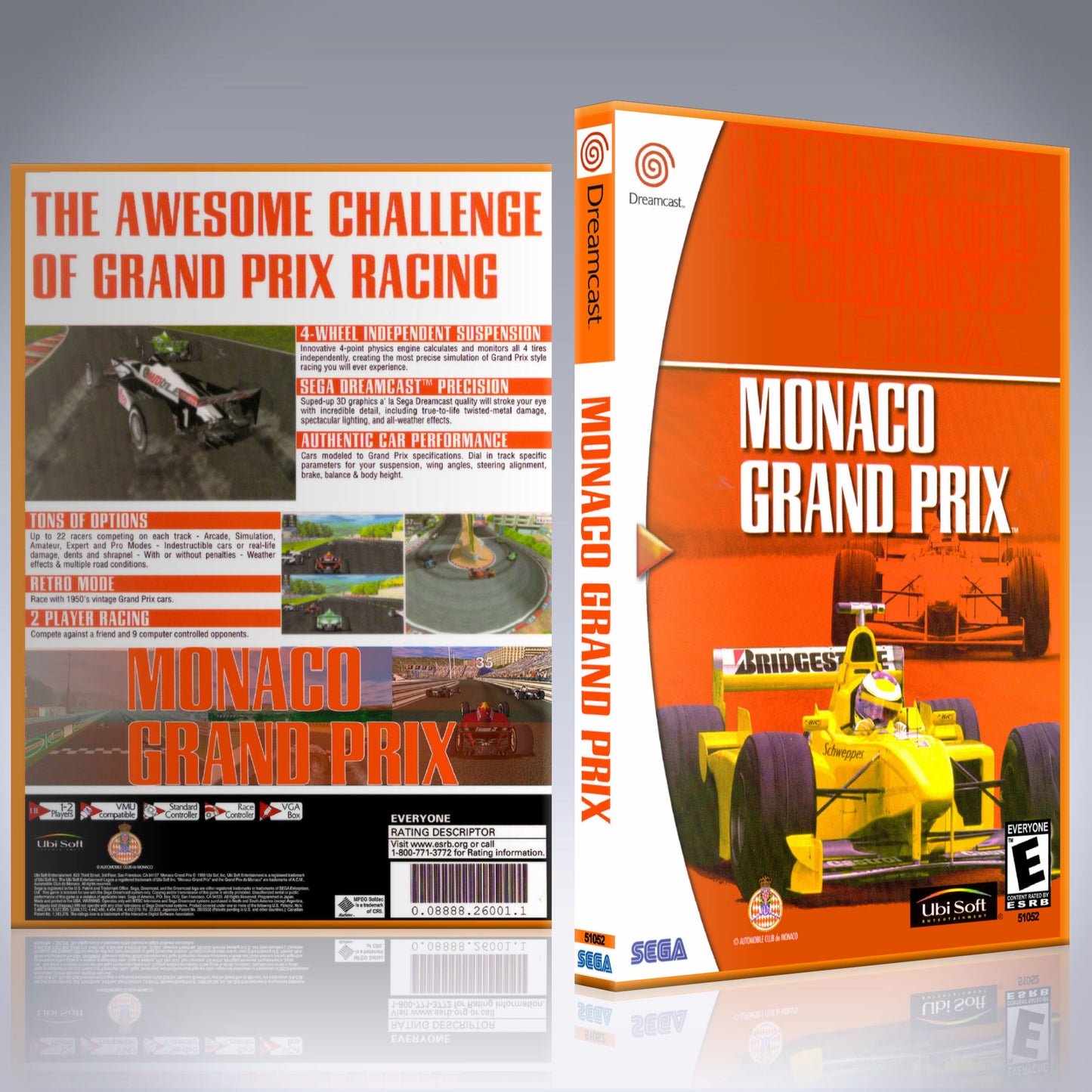 Dreamcast Custom Case - NO GAME - Monaco Grand Prix