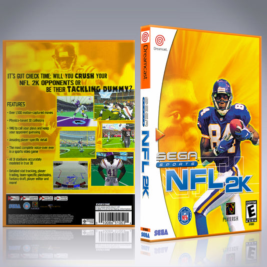 Dreamcast Custom Case - NO GAME - NFL2K