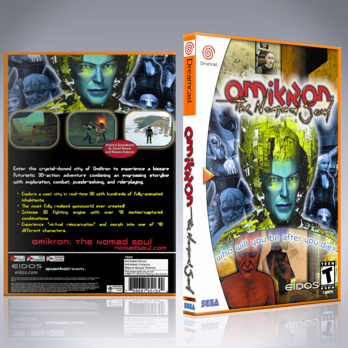 Dreamcast Custom Case - NO GAME - Omikron - The Nomad Soul