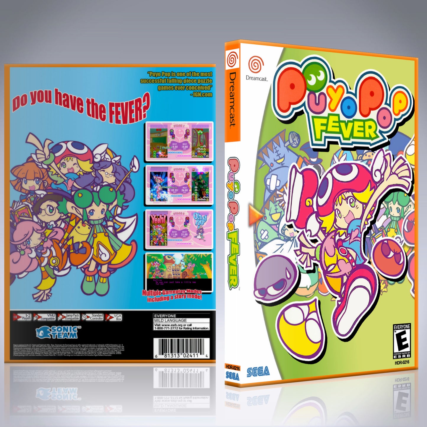 Dreamcast Custom Case - NO GAME - Puyo Pop Fever