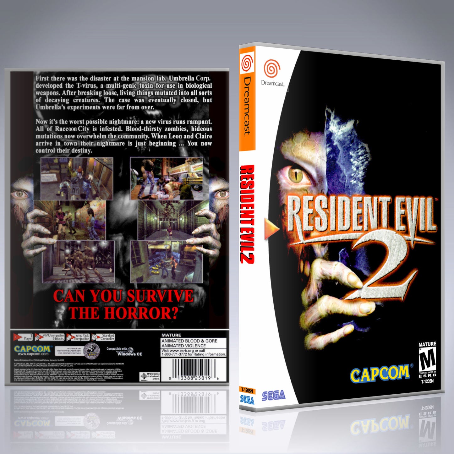 Dreamcast Custom Case - NO GAME - Resident Evil 2 [2 Disc]