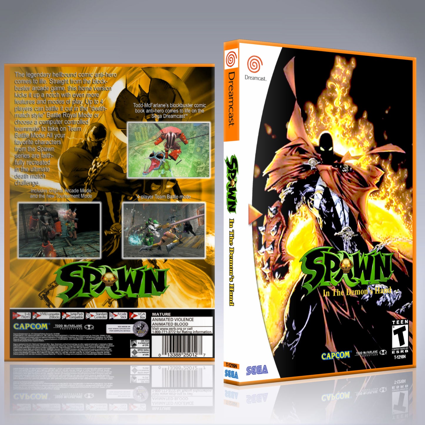Dreamcast Custom Case - NO GAME - Spawn - In the Demon's Hand