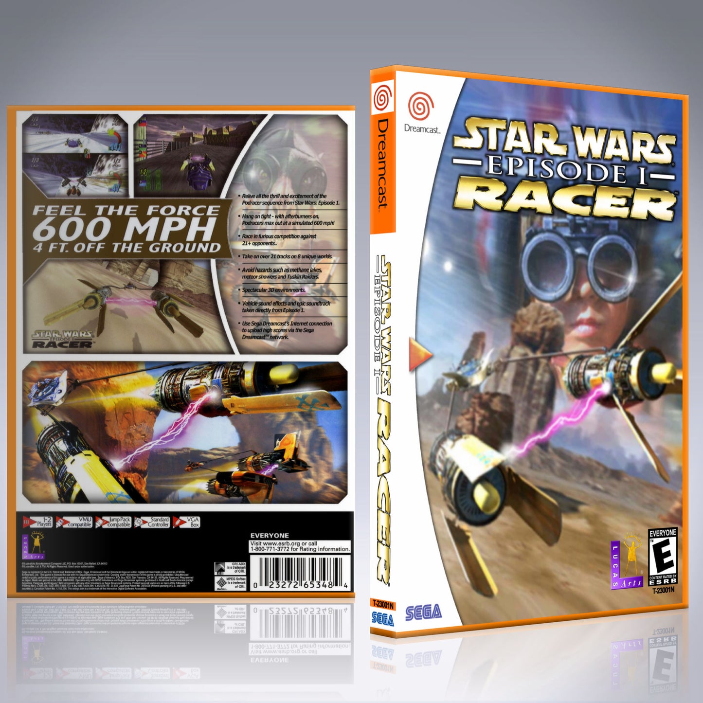 Dreamcast Custom Case - NO GAME - Star Wars - Episode 1 Racer