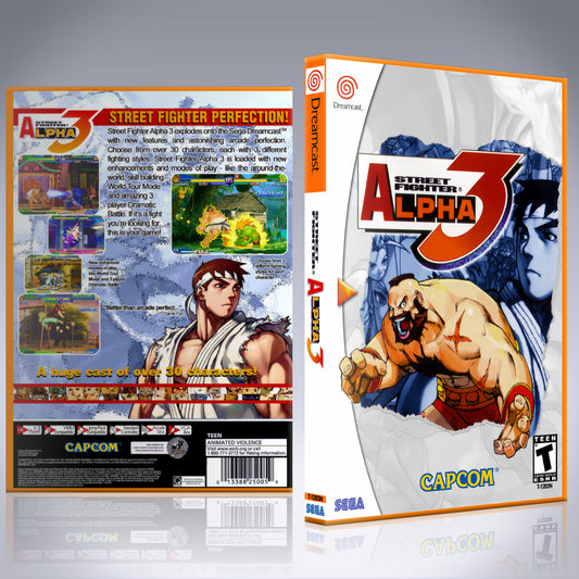 Dreamcast Custom Case - NO GAME - Street Fighter 3 - Alpha