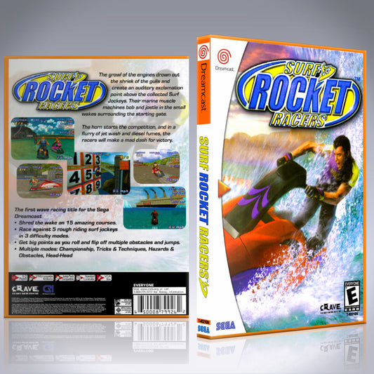 Dreamcast Custom Case - NO GAME - Surf Rocket Racers