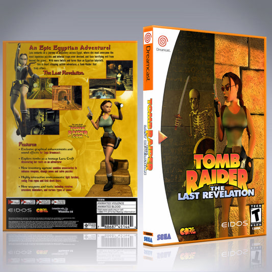 Dreamcast Custom Case - NO GAME - Tomb Raider - The Last Revelation