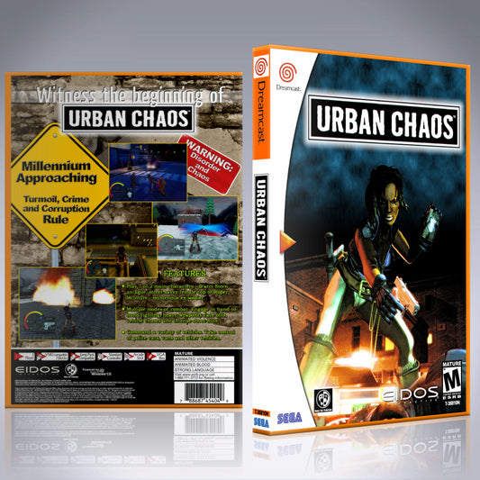 Dreamcast Custom Case - NO GAME - Urban Chaos