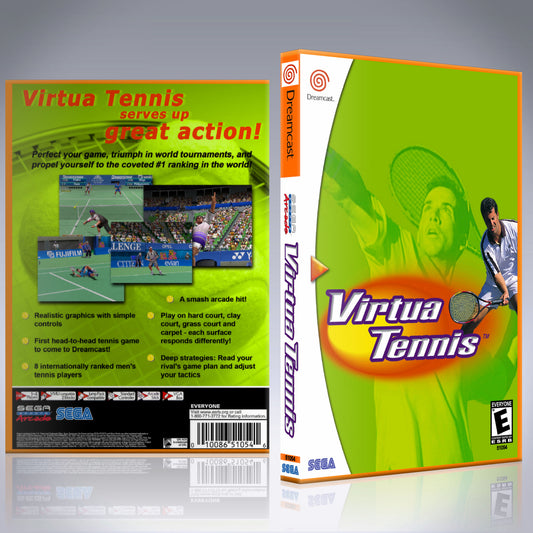 Dreamcast Custom Case - NO GAME - Virtua Tennis