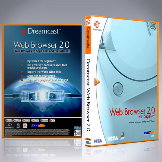 Dreamcast Custom Case - NO GAME - Web Browser 2.0
