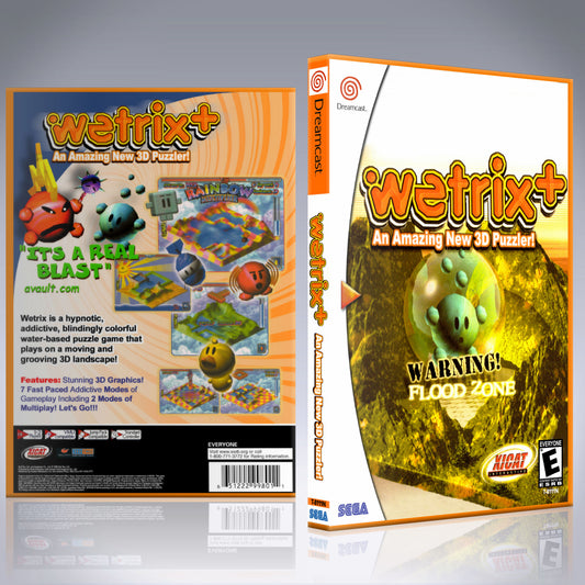 Dreamcast Custom Case - NO GAME - Wetrix Plus