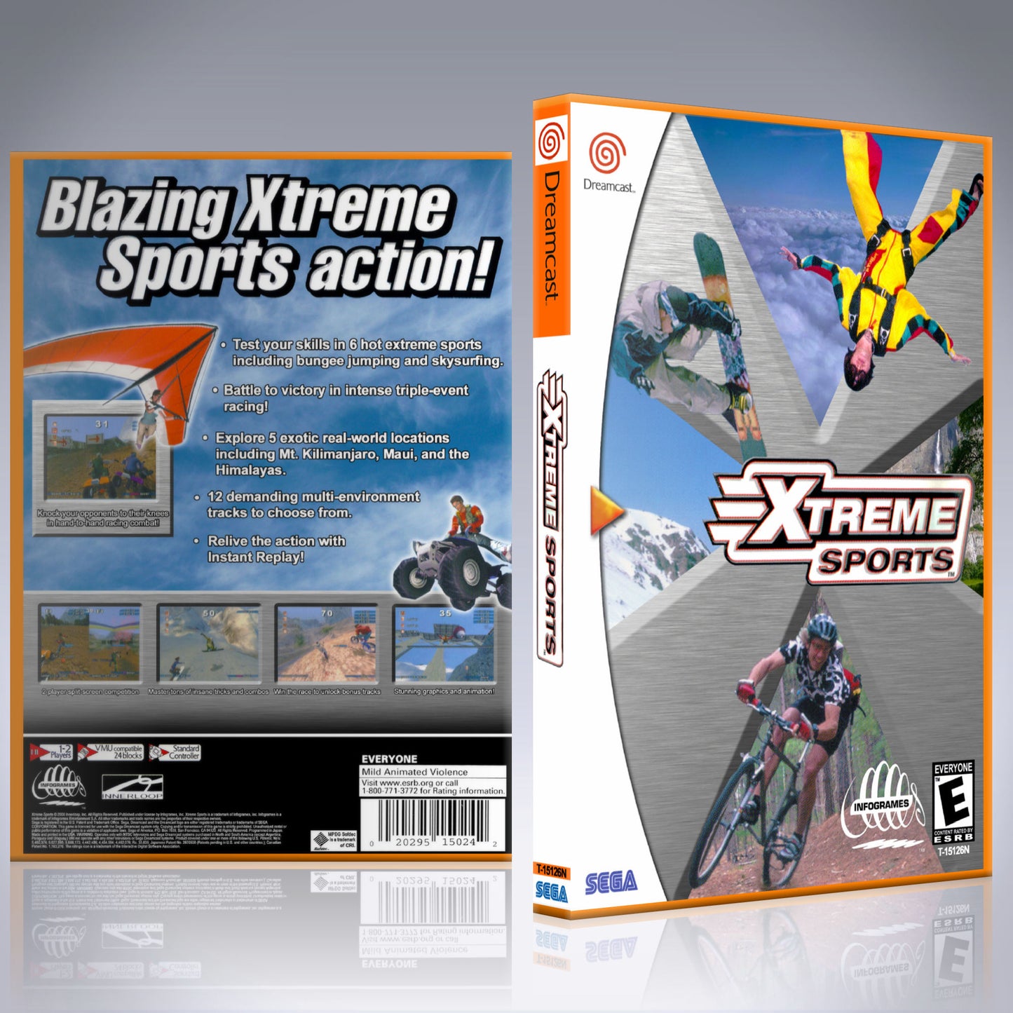 Dreamcast Custom Case - NO GAME - Xtreme Sports