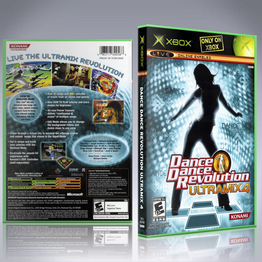 Xbox Case - NO GAME - Dance Dance Revolution Ultramix 4