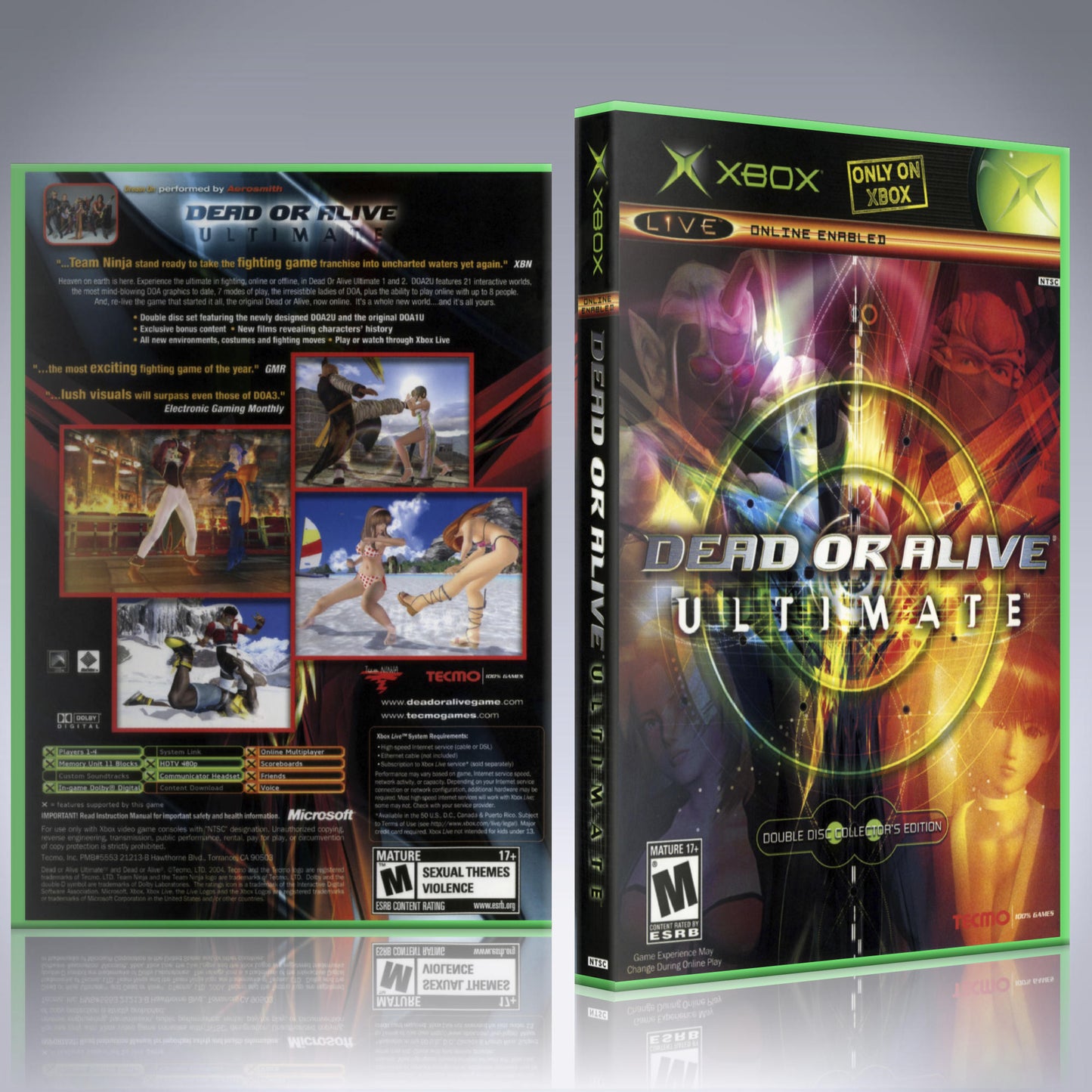 Xbox Case - NO GAME - Dead or Alive Ultimate [2 Disc]