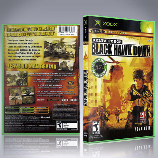 Xbox Case - NO GAME - Delta Force - Black Hawk Down