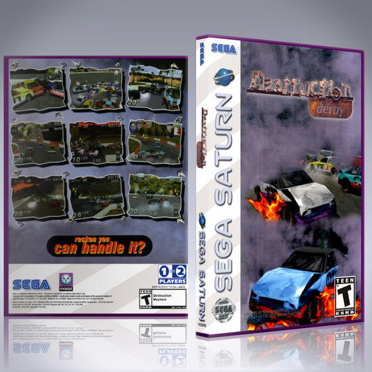 Sega Saturn Custom Case - NO GAME - Destruction Derby