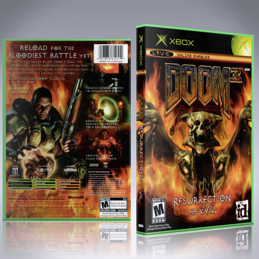 Xbox Case - NO GAME - Doom 3 - Resurrection of Evil