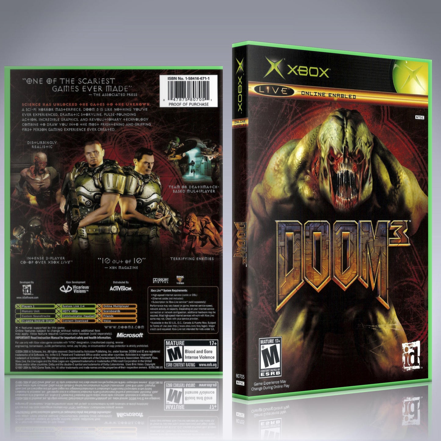 Xbox Case - NO GAME - Doom 3