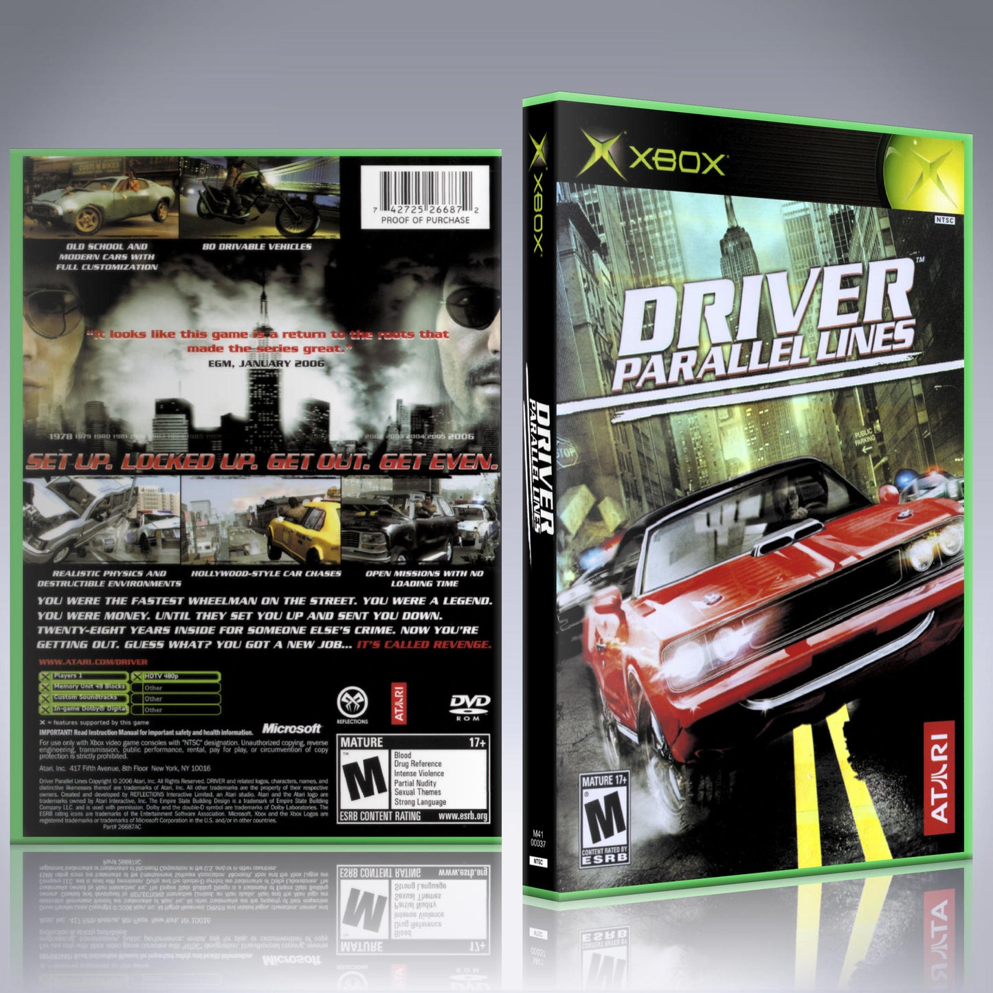 Xbox Case - NO GAME - Driver - Parallel Lines