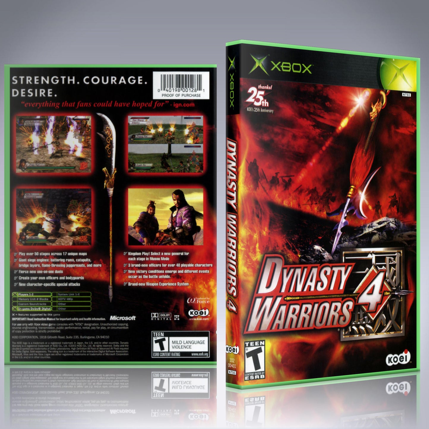 Xbox Case - NO GAME - Dynasty Warriors 4