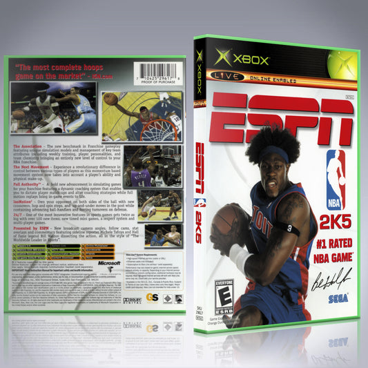 Xbox Case - NO GAME - ESPN NBA 2K5