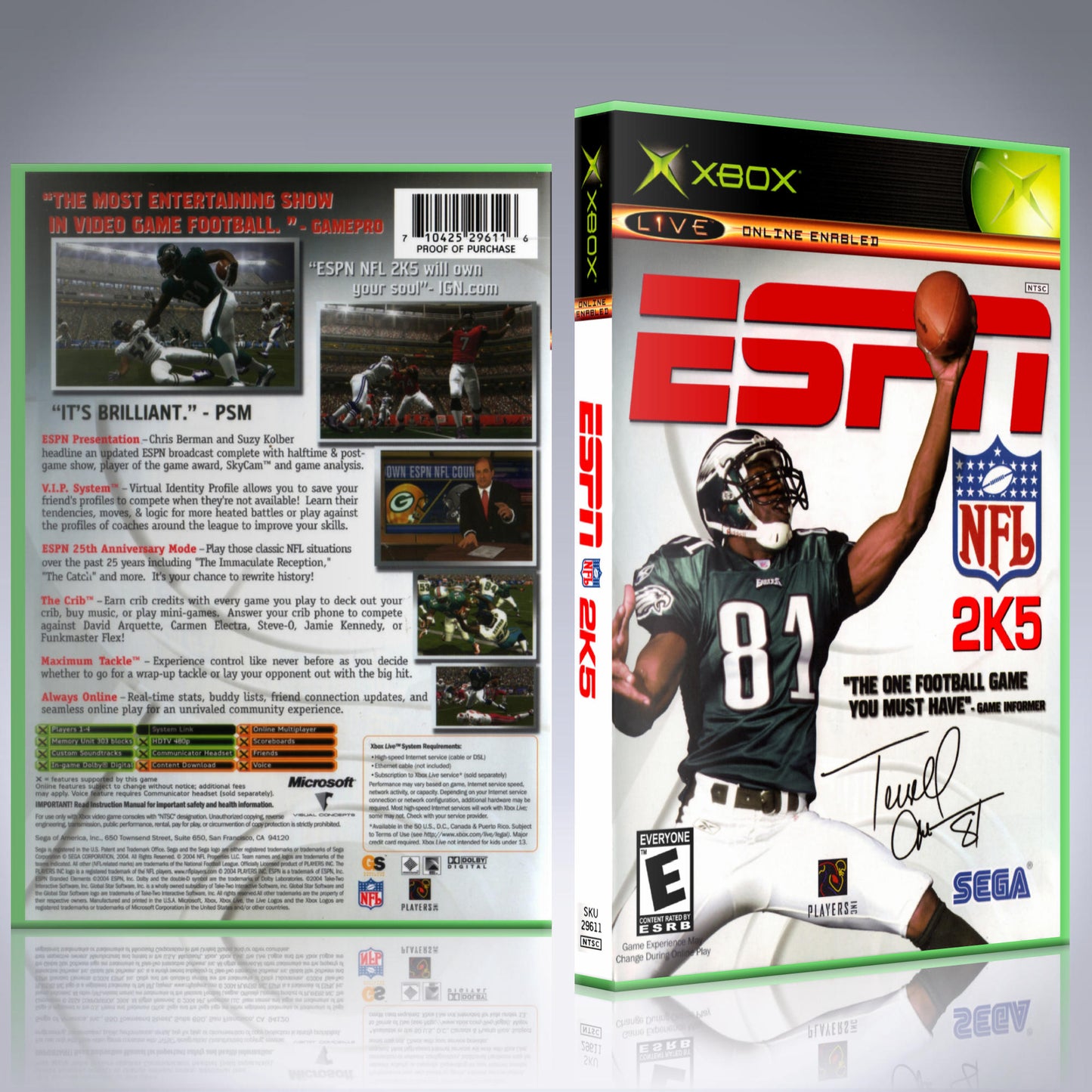 Xbox Case - NO GAME - ESPN NFL 2K5