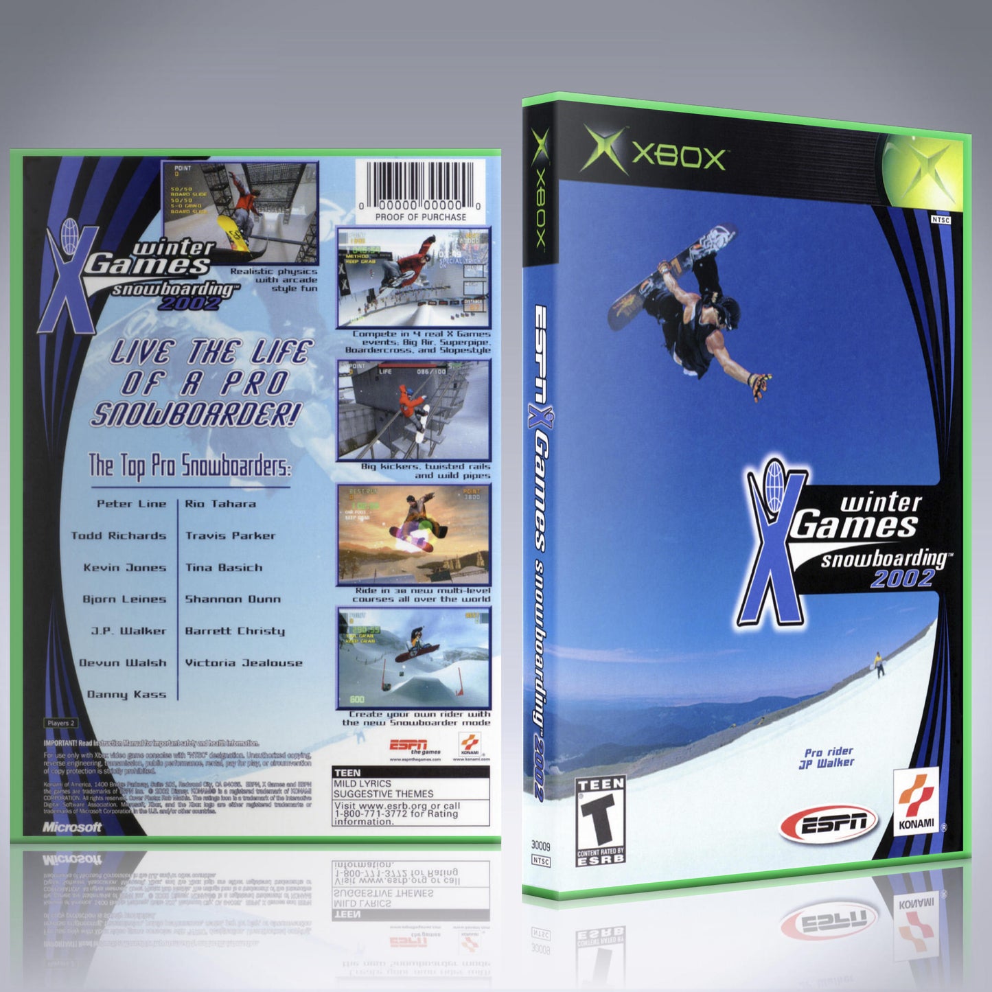 Xbox Case - NO GAME - ESPN Winter X-Games - Snowboarding 2002