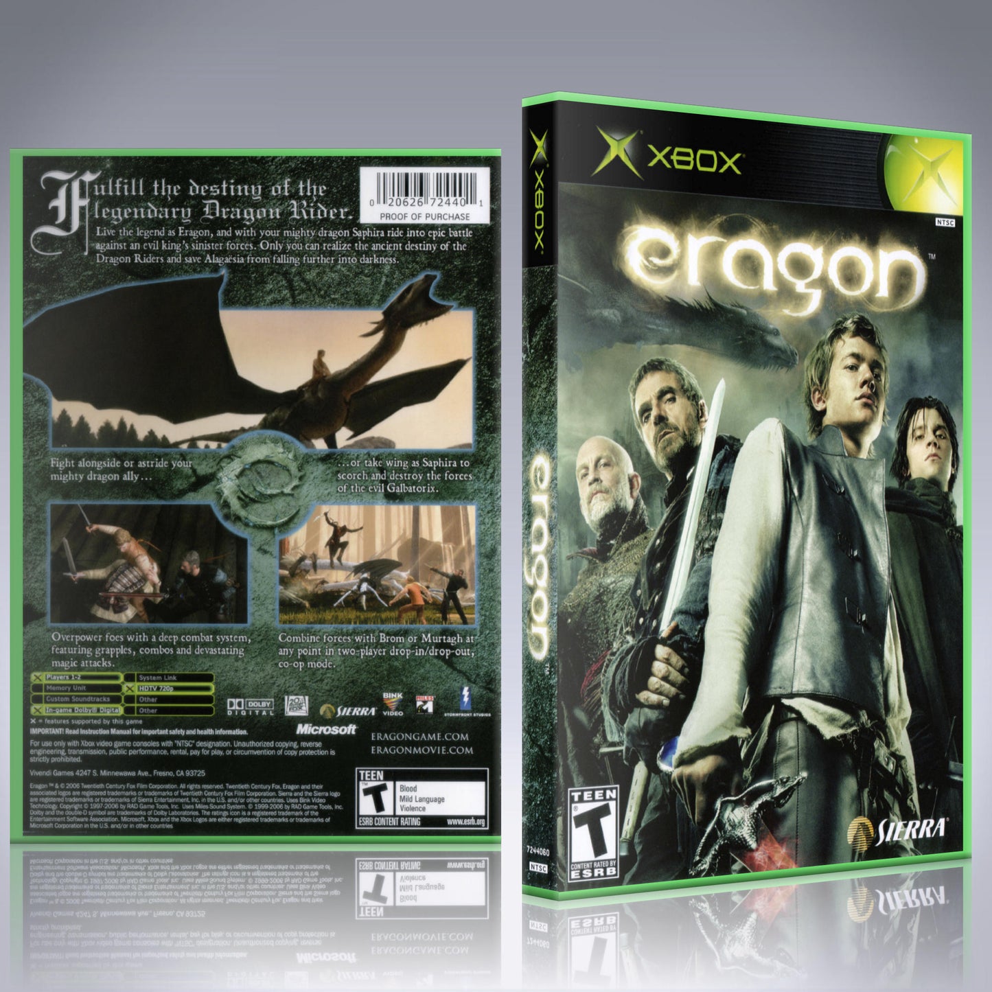 Xbox Case - NO GAME - Eragon