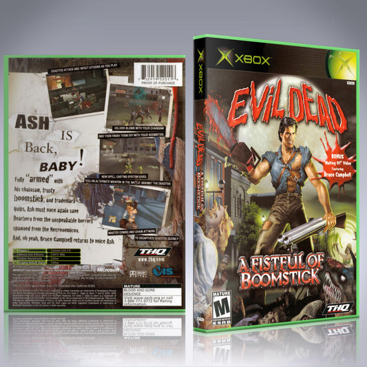 Xbox Case - NO GAME - Evil Dead - Fist Full of Boomstick