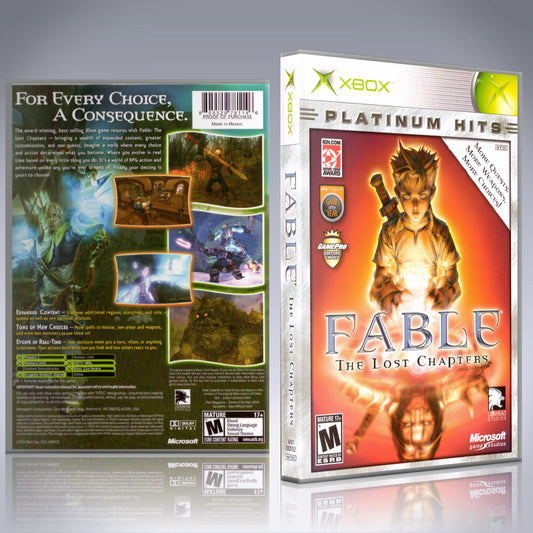 Xbox Case - NO GAME - Fable - The Lost Chapters - Platinum Hits