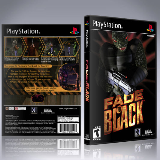 PS1 Case - NO GAME - Fade to Black