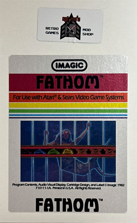 Atari 2600 Replacement Label - Imagic - Fathom