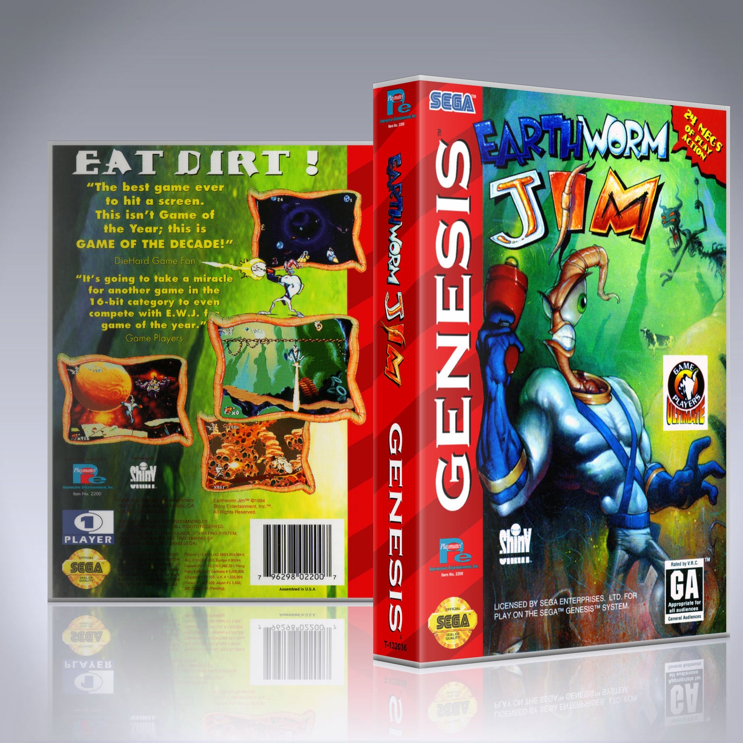 Sega Genesis - UGC - Earthworm Jim