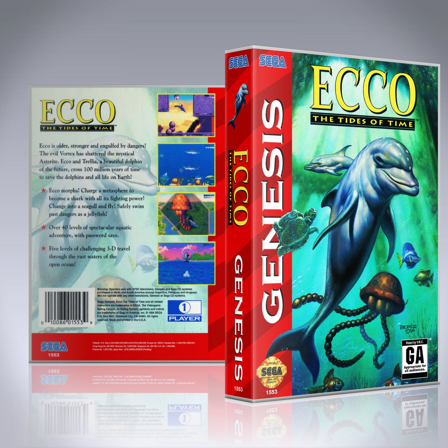 Sega Genesis - UGC - Ecco - The Tides of Time