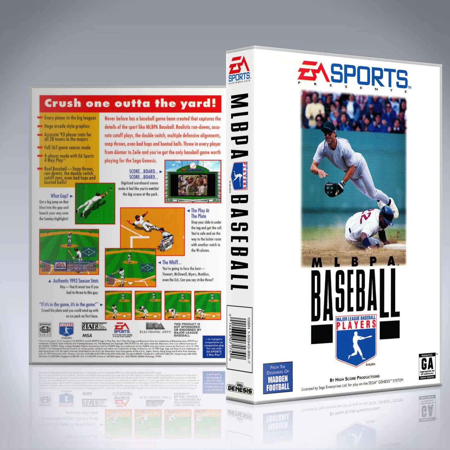 Sega Genesis - UGC - MLBPA Baseball