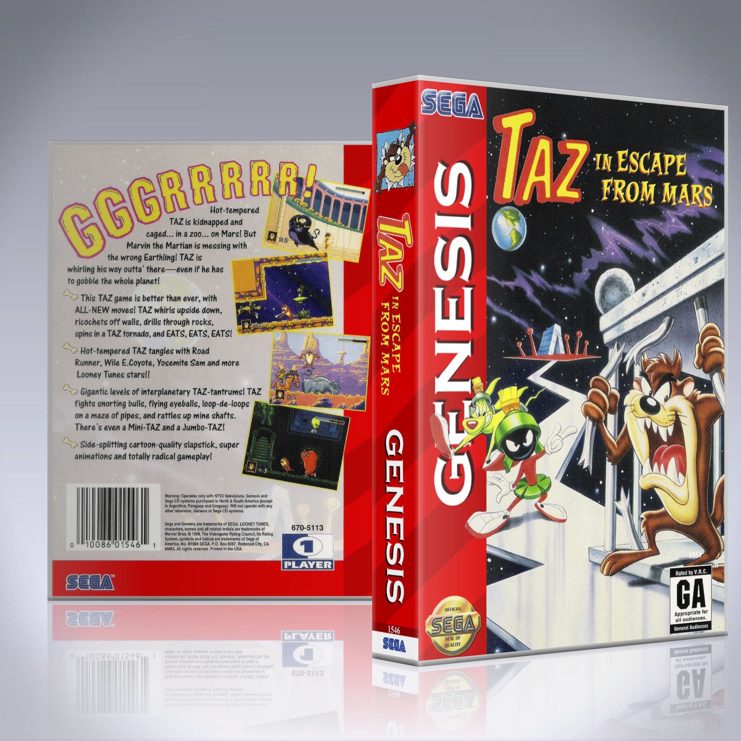 Sega Genesis - UGC - Taz in Escape from Mars