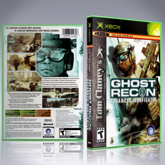 Xbox Case - NO GAME - Ghost Recon - Advanced Warfighter