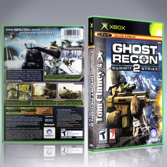 Xbox Case - NO GAME - Ghost Recon 2 - Summit Strike